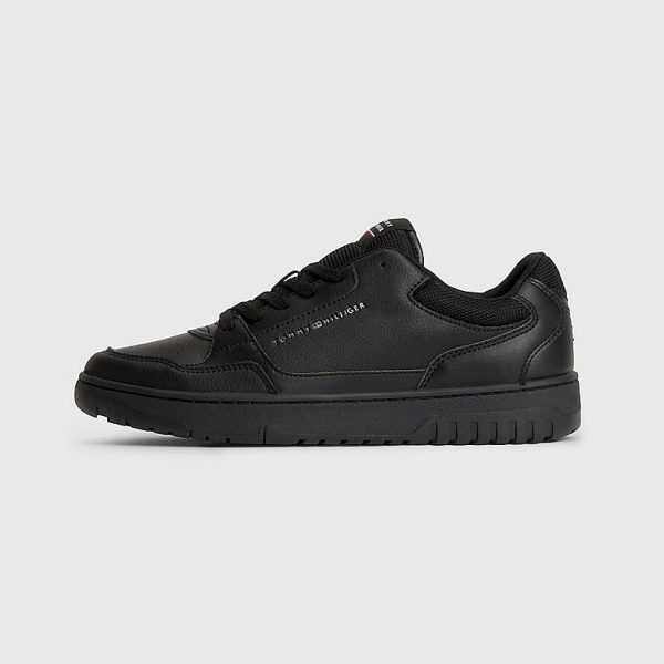 Basket Core Leather Sneaker - Black Supply