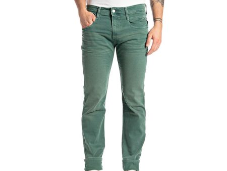 Anbass Slim Denim - Green Fashion