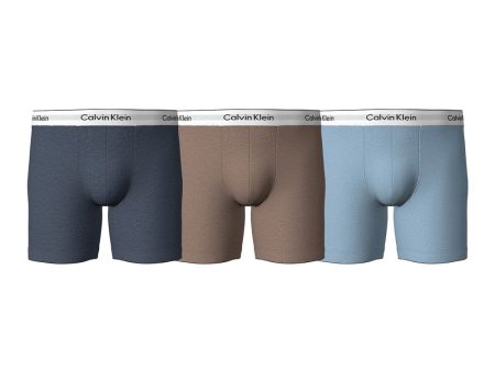 3 Pack Boxer Brief  - Navy Multi Online