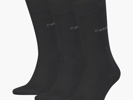 CALVIN KLEIN CK Men 3Pack Crew Socks - Black Supply