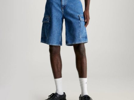 90 S Cargo Shorts - Denim Medium For Discount