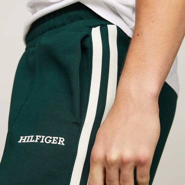 Tape Monotype Sweatpants - Dark Green Sale