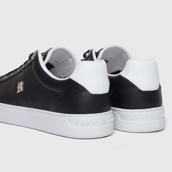 Essential Elevated Court Sneaker - Black Fashion