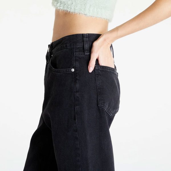 High Rise Straight Jeans - Denim Black Online Hot Sale