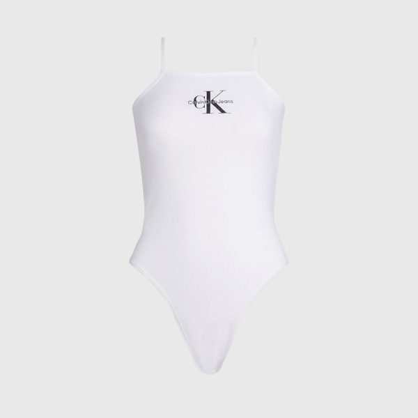 Strappy Bodysuit - White For Discount