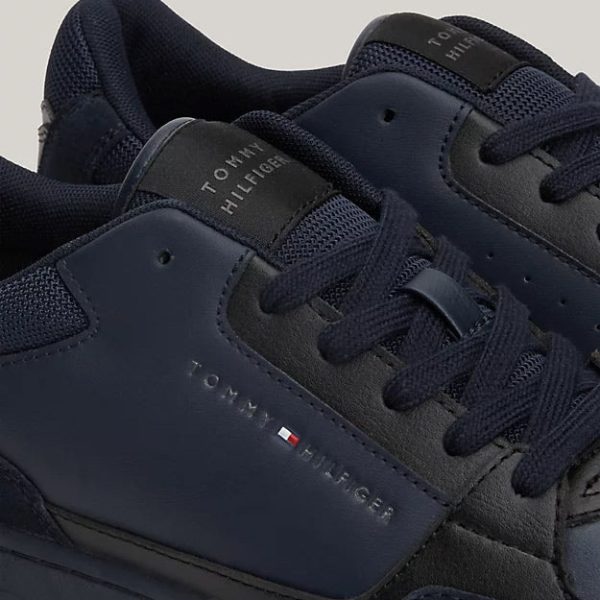 Basket Core Leather Mix - Navy Hot on Sale