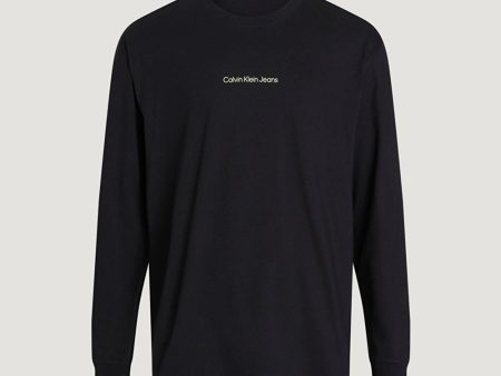 Stacked Slogan T-Shirt - Black For Cheap