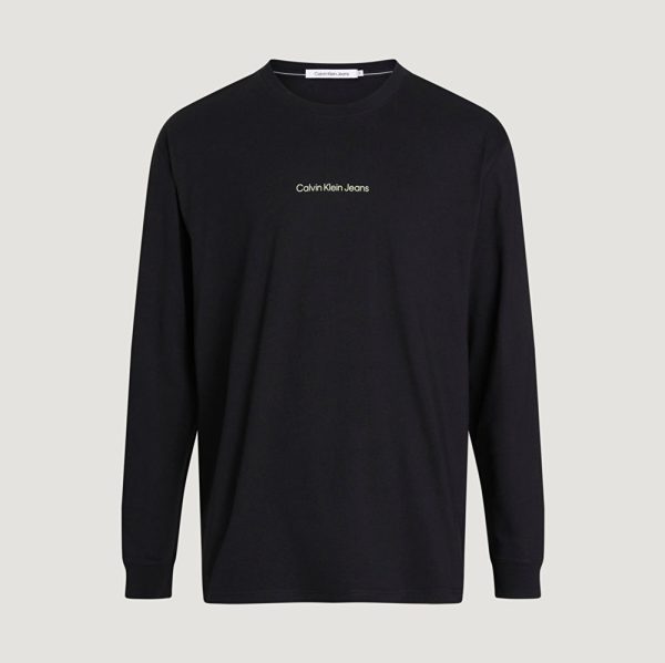 Stacked Slogan T-Shirt - Black For Cheap