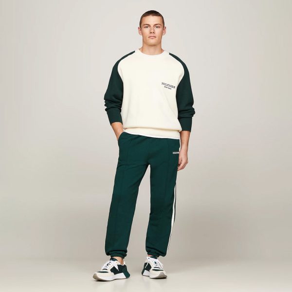 Tape Monotype Sweatpants - Dark Green Sale