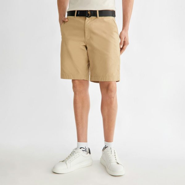 Twill Shorts  - Brown Online now