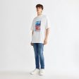 Motion Graphic T-Shirt - White Fashion