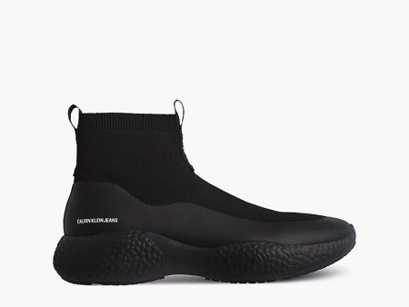 CK Men Sock Knit Runner Black-8 For Cheap