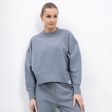 Tab Ottoman Crew Neck Sweater - Grey For Sale