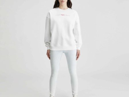 Diffused Graphic Sweater - White Discount