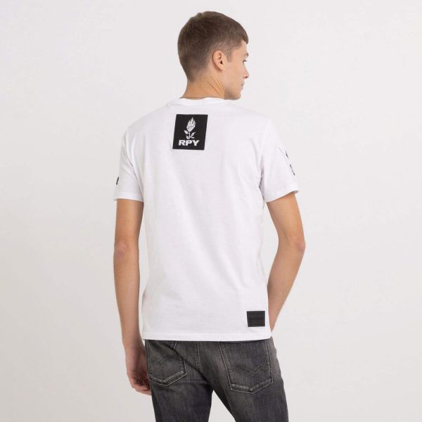 Badges T-Shirt - White For Cheap