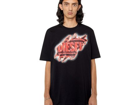 T-Just-E43 Mens T-Shirt - Black For Sale