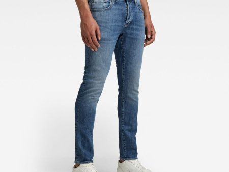 3301 Slim Jean Mid Blue Hot on Sale