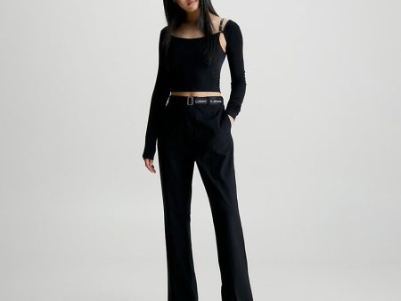 Belted Trousers - Black For Sale