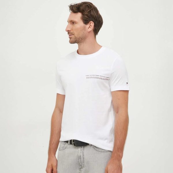 Stripe Monotype T-Shirt - White For Cheap