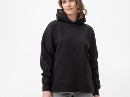 Back Blown Up Logo Womens Hoodie- Black Supply