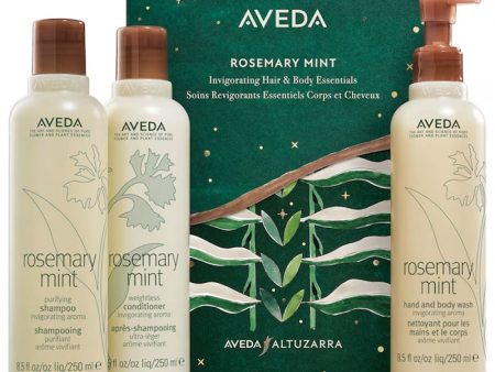 Rosemary Mint zestaw szampon do włosów 250ml + odżywka do włosów 250ml + żel do mycia ciała i rąk 250ml Hot on Sale