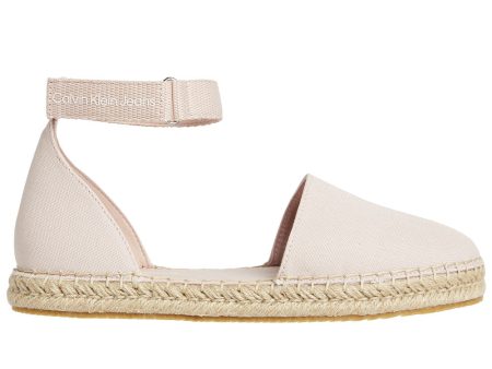 Ankle Espadrilles Cotton Slip On - Blush Cheap