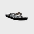 All Over Print Beach Flip Flops - Black For Discount