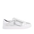 Faux Python Sneaker - Silver Discount