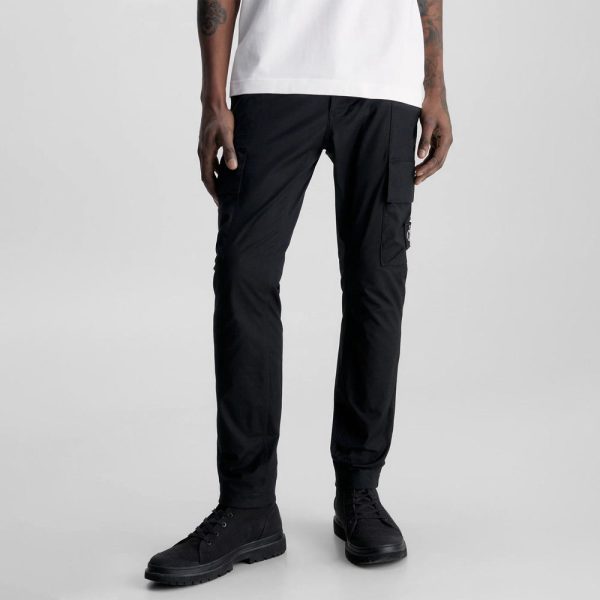 Skinny Washed Cargo Pant - Black For Cheap