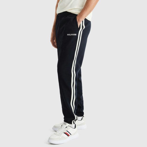 Tape Monotype Sweatpants - Navy Cheap