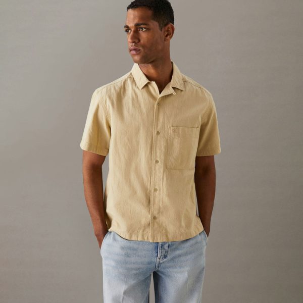 Textured Shirt - Khaki Fashion