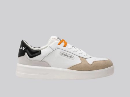 University M Court Mix Sneaker - White Hot on Sale