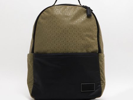 Elevated Textured Backpack - Khaki Online Hot Sale