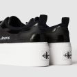 Vulcanized Flatform Zip Sneaker - Black For Cheap