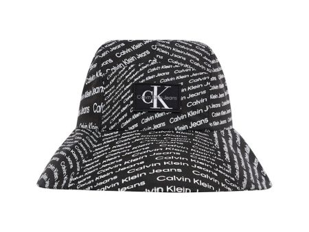 All Over Print Bucket Hat - Black Fashion