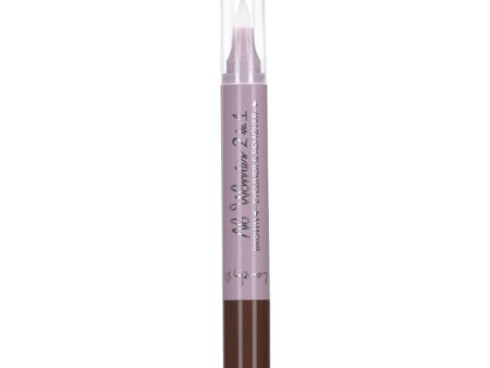 No Worries 2in1 Eyeliner & Remover dwustronny eyeliner do oczu Brown Fashion