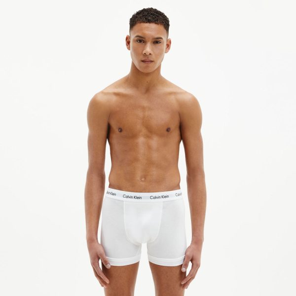 3 Pack Cotton Stretch Trunks - White Online now