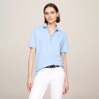 Zip Placket Golfer - Blue Discount