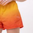 Womens Dip Dye Shorts - Orange Sale