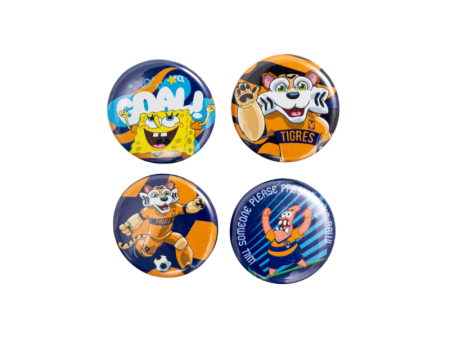 SET DE 4 FOTOBOTONES TIGRES NICKELODEON Online Hot Sale