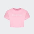 Womens Cropped T-Shirt  - Coral Online