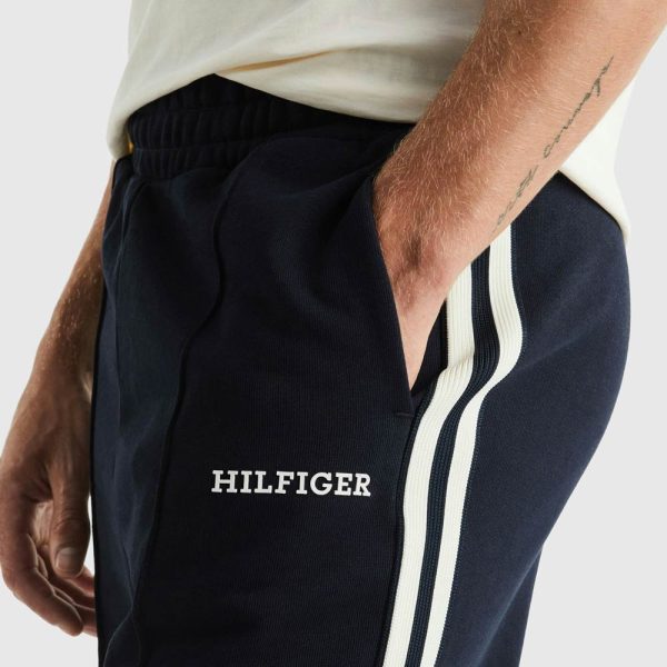 Tape Monotype Sweatpants - Navy Cheap