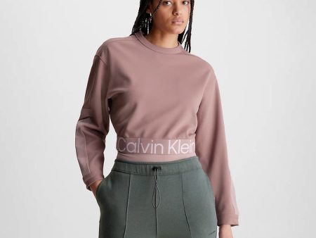 Textured Twill Sweatshirt - Dusty Pink For Discount